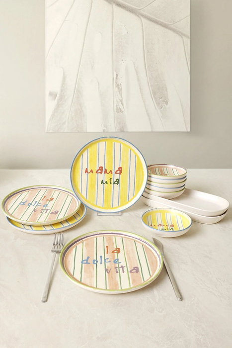 Hermia Set de Desayuno Multicolor de 12 Piezas